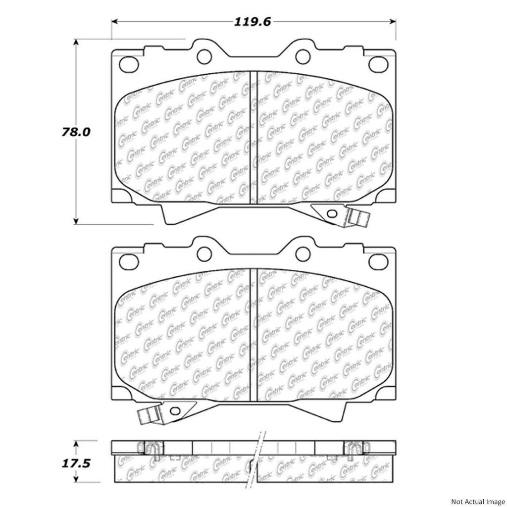 [103.0772] C-Tek Ceramic Brake Pads with Shims Centric Parts