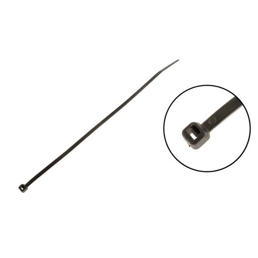 [83904] 8 In. Black Wire Tie 20 Pack Motormite